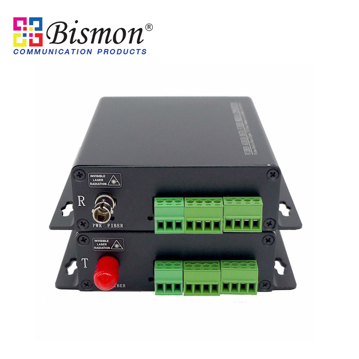1-CH-BIDI-contact-closure-to-Fiber-optic-Single-fiber-20KM-SM-FC-Connector
